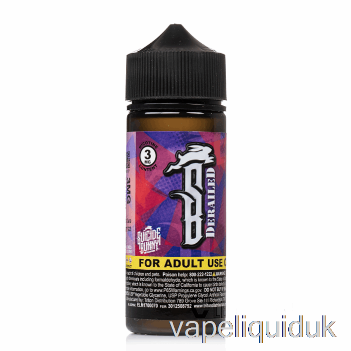 Derailed - Suicide Bunny - 120mL 6mg Vape Liquid